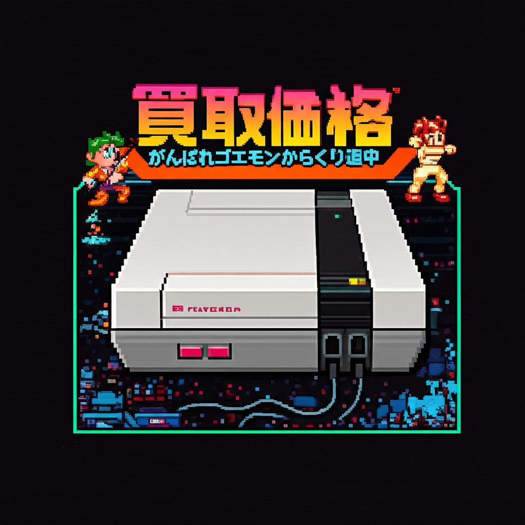 【ファミコン】がんばれゴエモン！からくり道中を高く売るには？各社の買取価格相場を比較