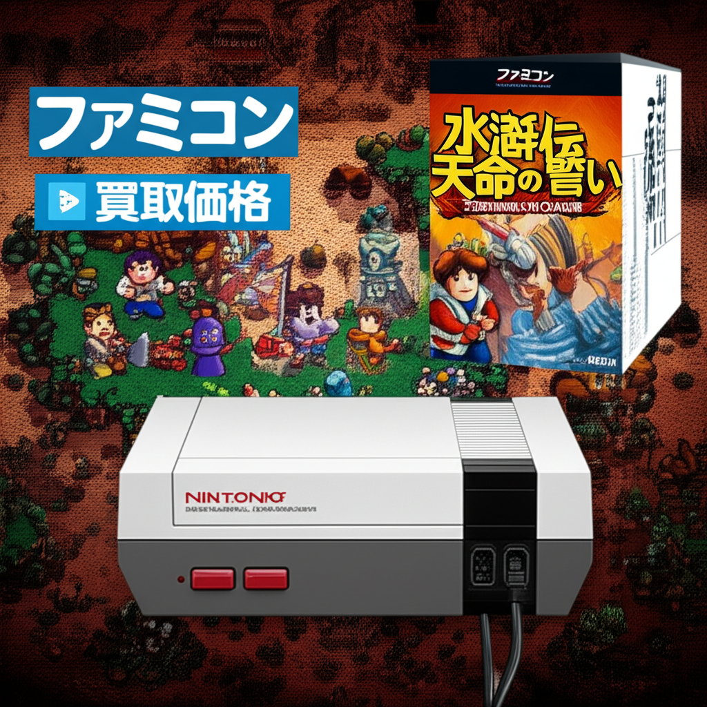 【ファミコン】水滸伝 天命の誓い with サウンドウェアを高く売るには？各社の買取価格相場を比較